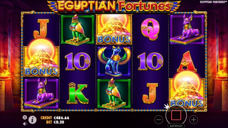 Egyptian Fortunes slot screen 4