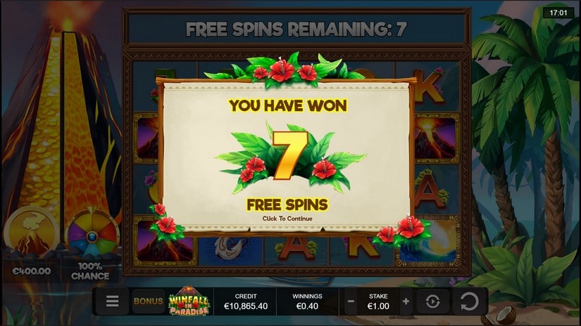 Winfall in Paradise slot screen 4