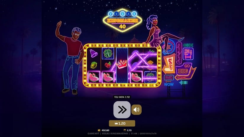 Vegas Kingmaker 40 slot screen 3