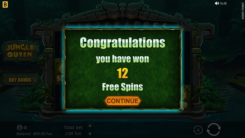 Jungle Queen slot screen 3