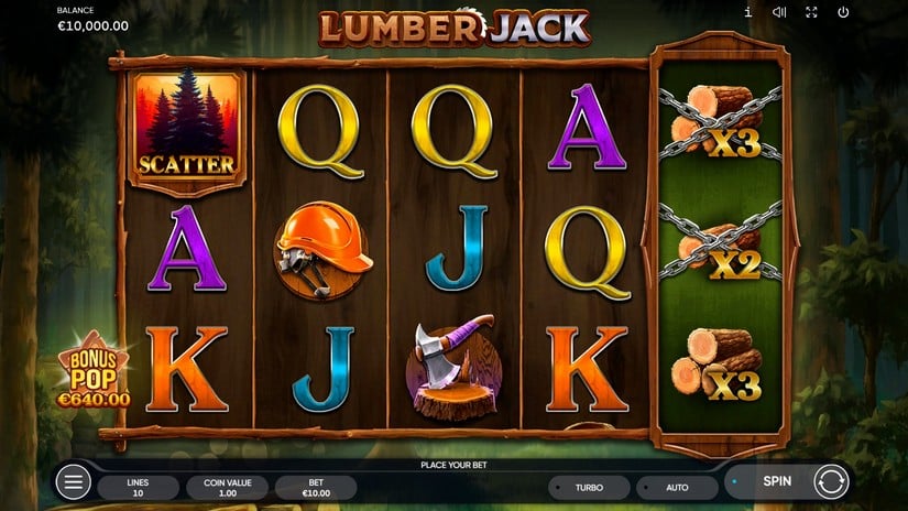 Lumber Jack slot screen 1