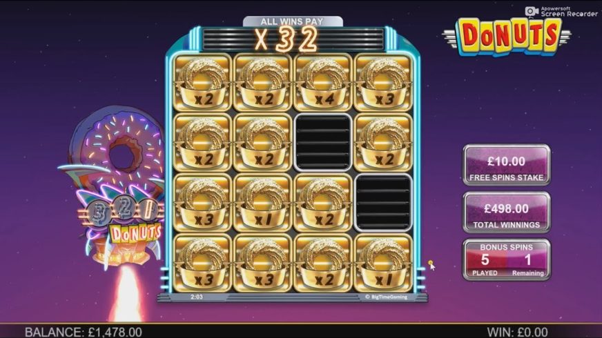 Donuts slot screen 2