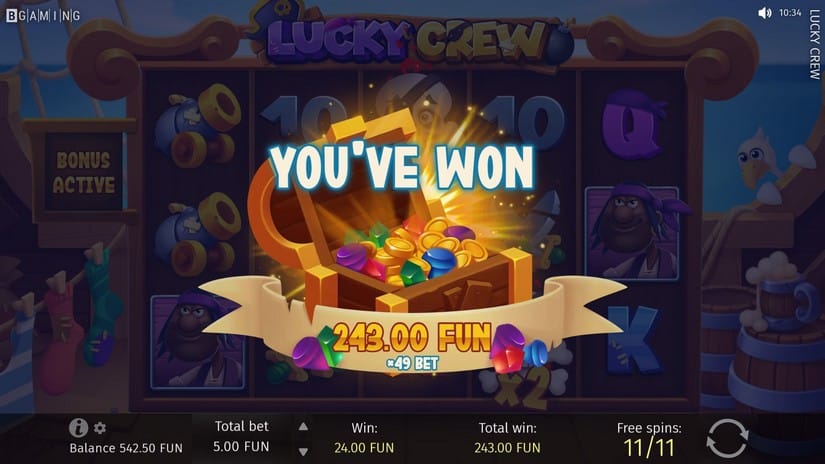 Lucky Crew slot screen 8