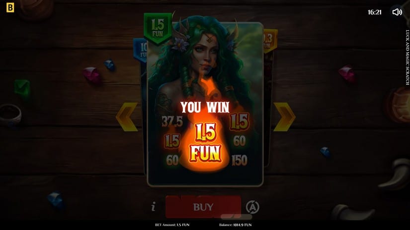 Luck & Magic Scratch slot screen 4