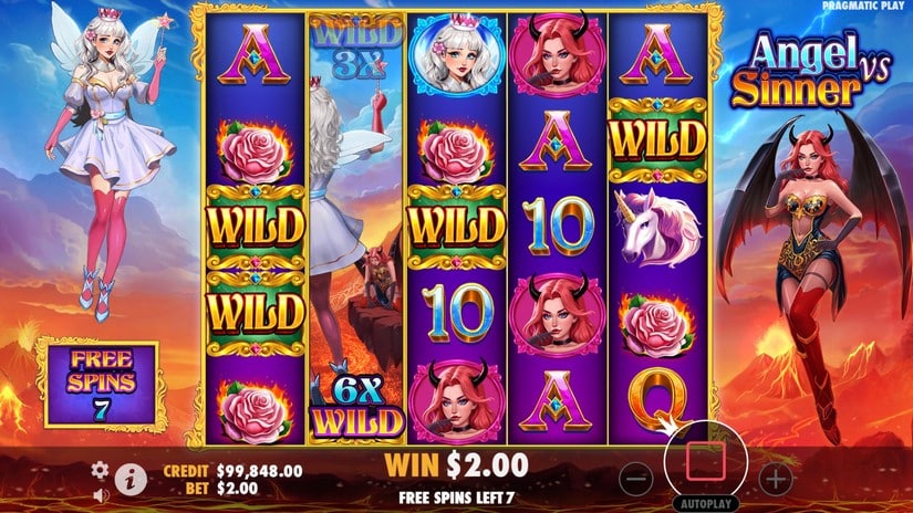 Angel vs Sinner slot screen 4