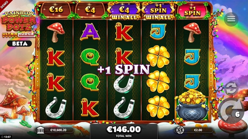 Rainbow Power Pots slot screen 6