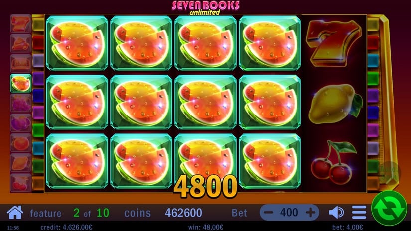 Seven Books Unlimited slot screen 4