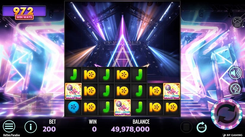 Hottie’s Paradise slot screen 2