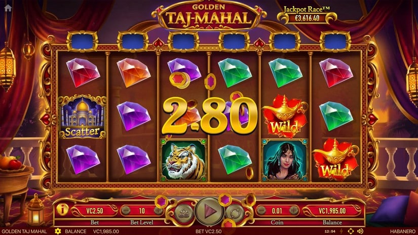 Golden Taj Mahal slot screen 2