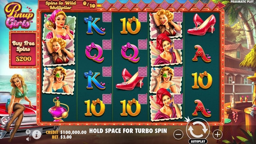 Pinup Girls slot screen 1