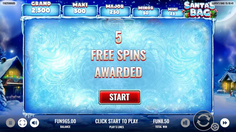 Santa’s Bag slot screen 5