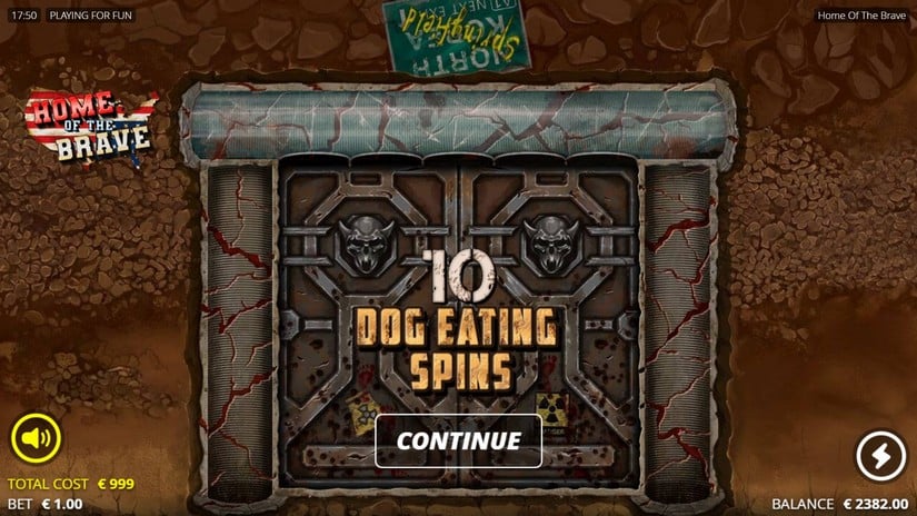 Home of the Brave slot screen 3