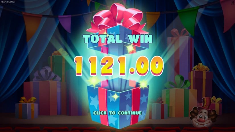 Dork Unit slot screen 4