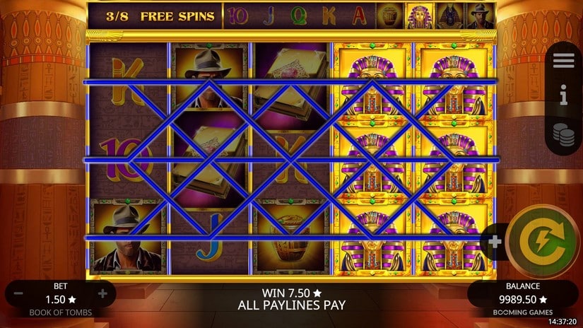 Book of Tombs slot screen 4