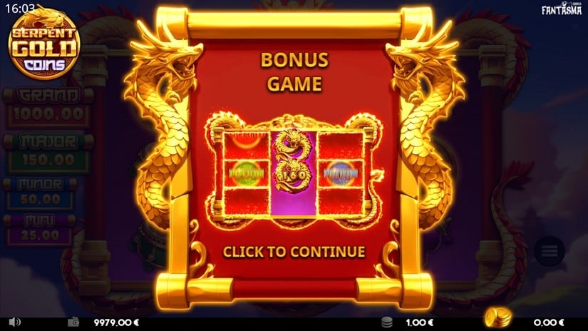 Serpent Gold Coins slot screen 5