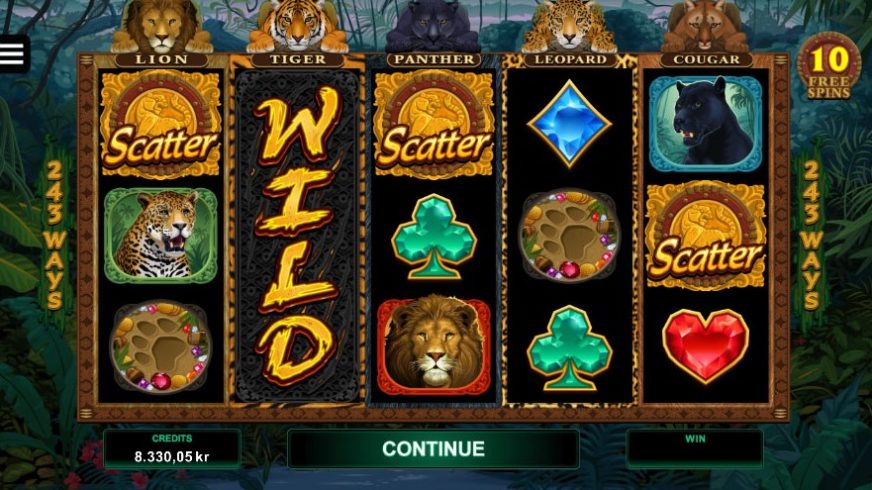 Exotic Cats slot screen 3