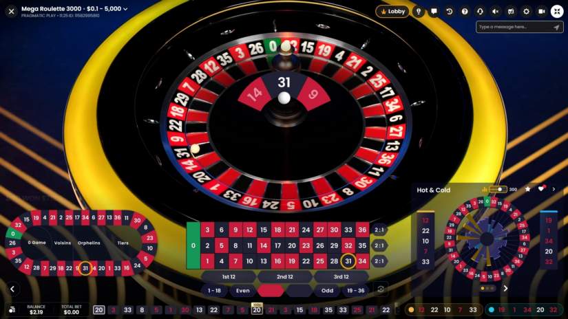 Mega Roulette 3000 slot screen 2