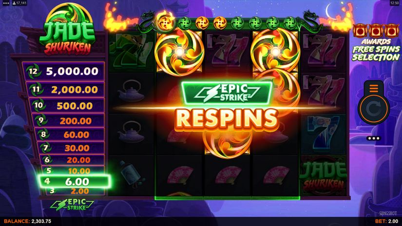 Jade Shuriken slot screen 4