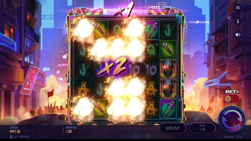 Xterminate slot screen 3