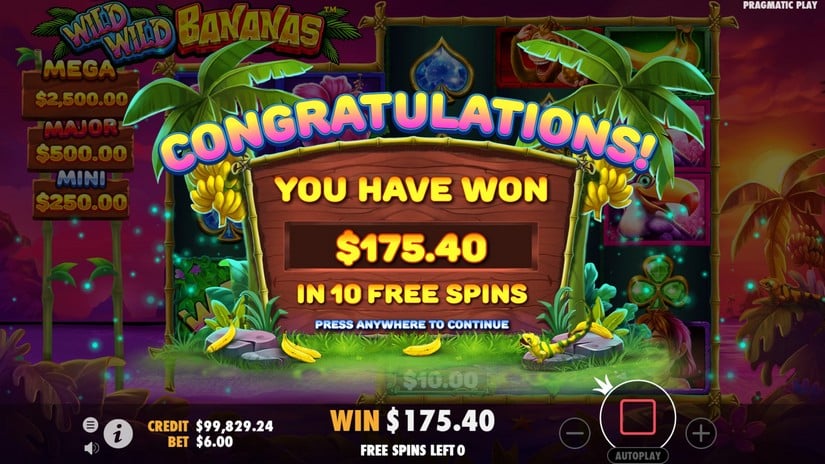 Wild Wild Bananas slot screen 6
