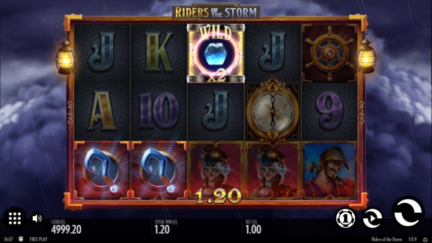Riders of the Storm slot screen 2