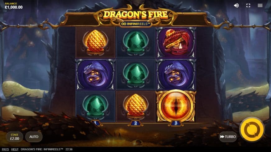 Dragon’s Fire: Infinireels slot screen 2