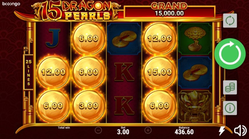 15 Dragon Pearls slot screen 3