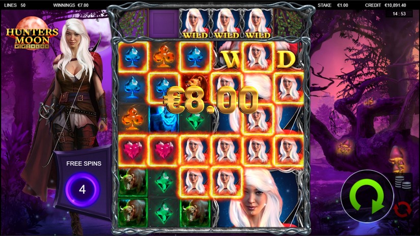 Hunters Moon Gigablox slot screen 5