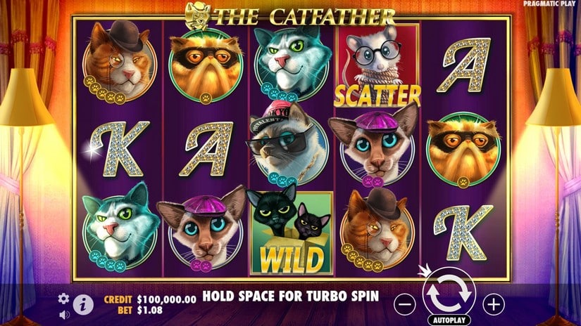 The Catfather slot screen 1