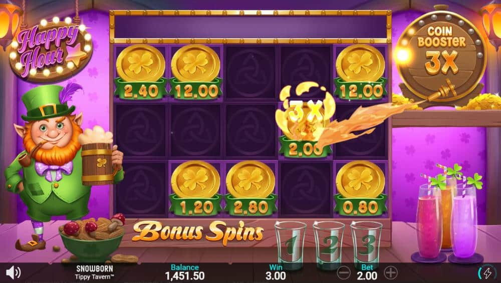 Tippy Tavern slot features