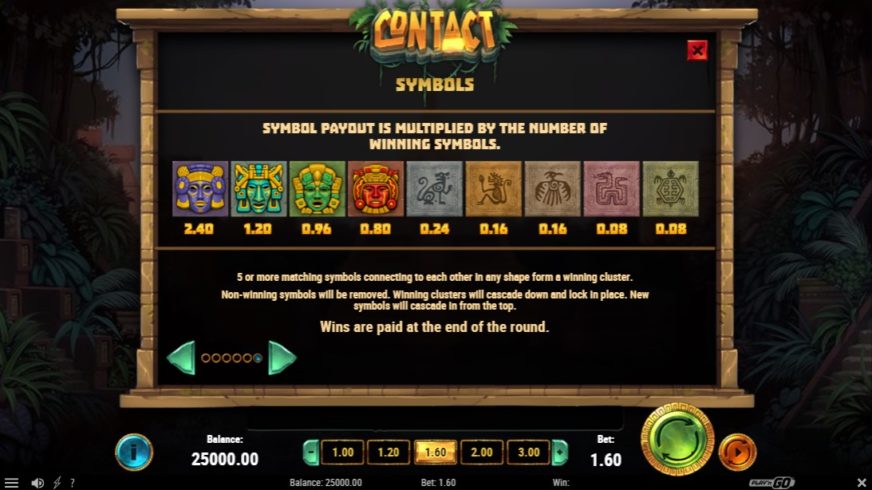 Contact slot screen 2