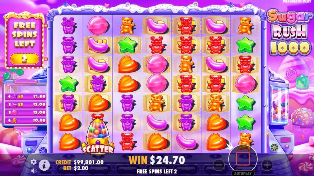 Sugar Rush 1000 play for free
