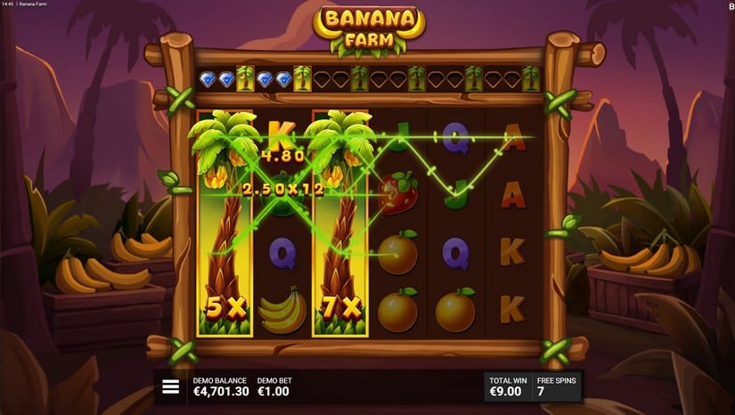 Banana Farm slot screen 3