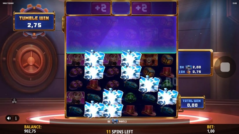 Vault Squad slot screen 4