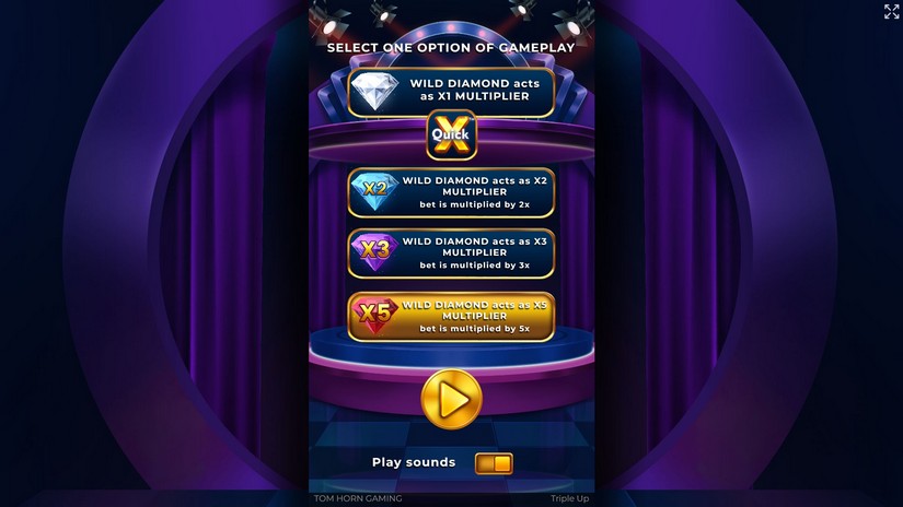 Triple Up slot screen 1
