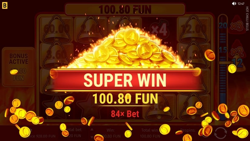 Hot Chilli Bells slot screen 6