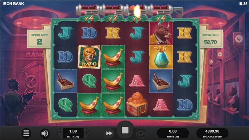 Iron Bank slot screen 4