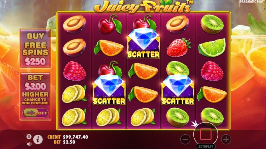 Juicy Fruits slot screen 2