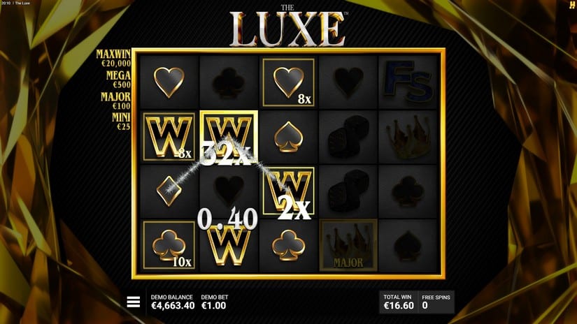The Luxe slot screen 5