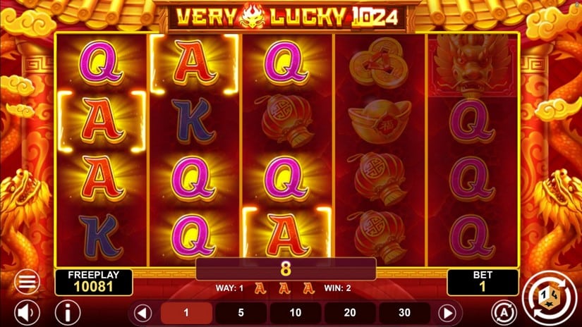 Very Lucky 1024 slot screen 4