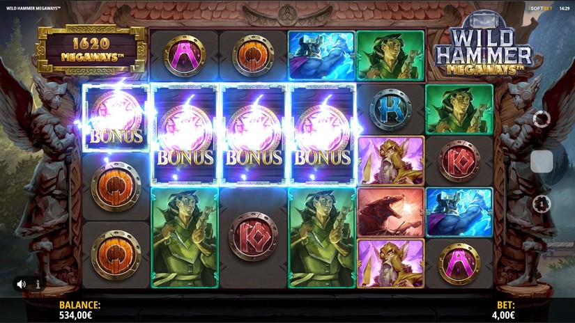 Wild Hammer Megaways slot screen 4