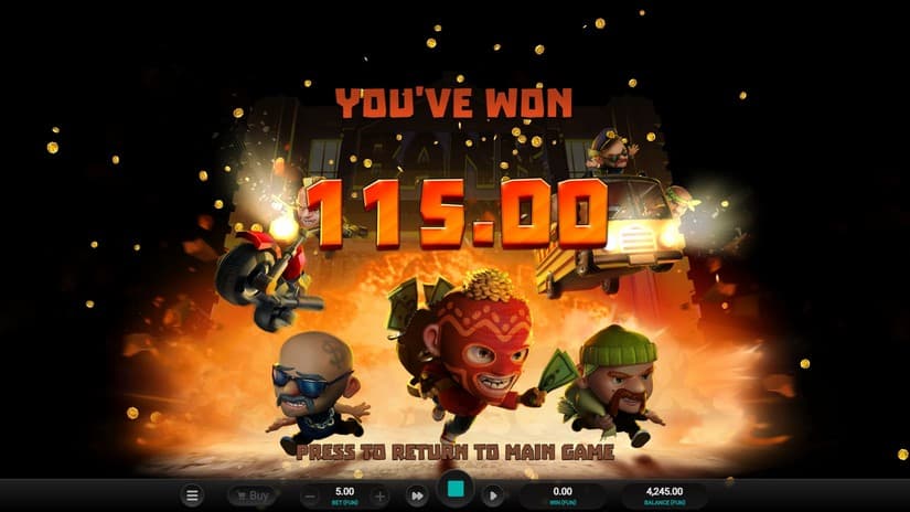 Mega Heist slot screen 6