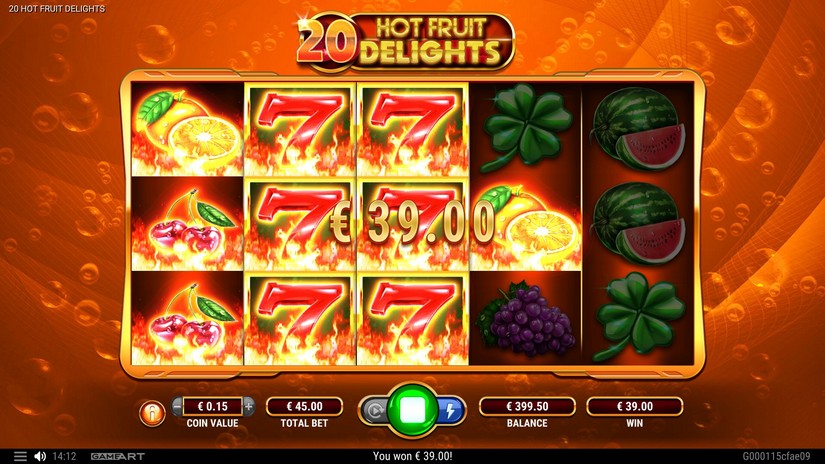 20 Hot Fruit Delights slot screen 6