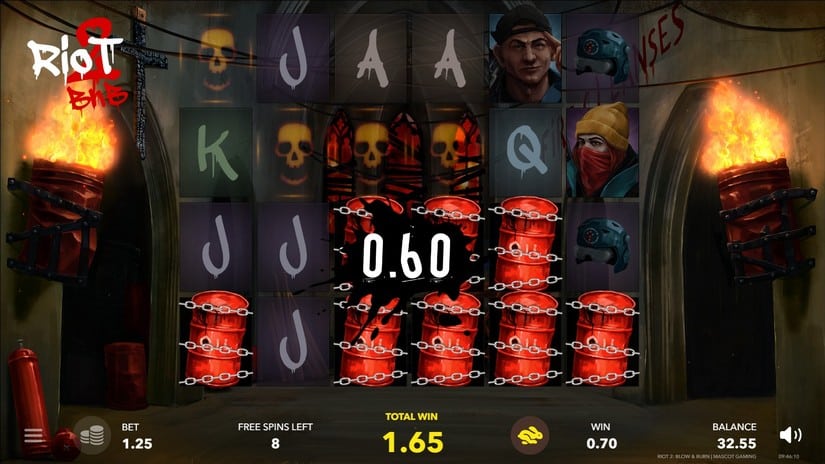 Riot 2 slot screen 4