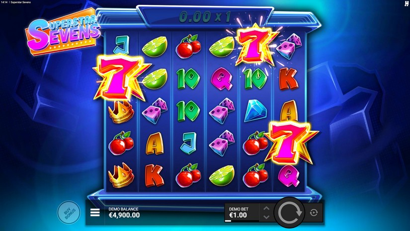 Superstar Sevens slot screen 2