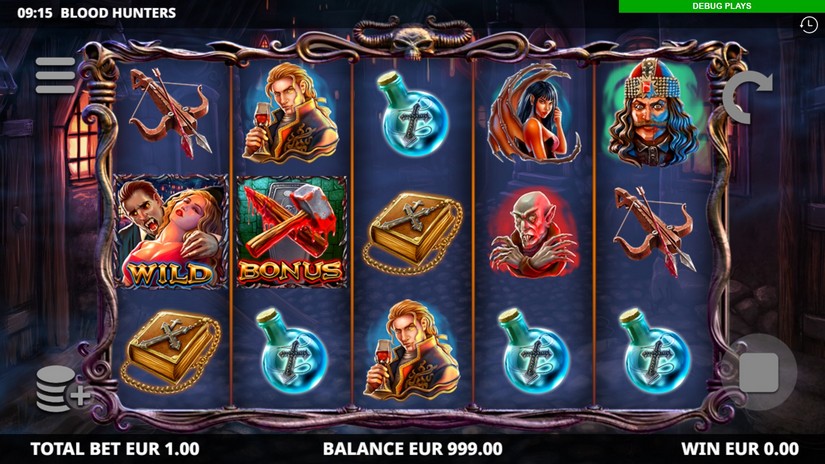 Blood Hunters slot screen 1