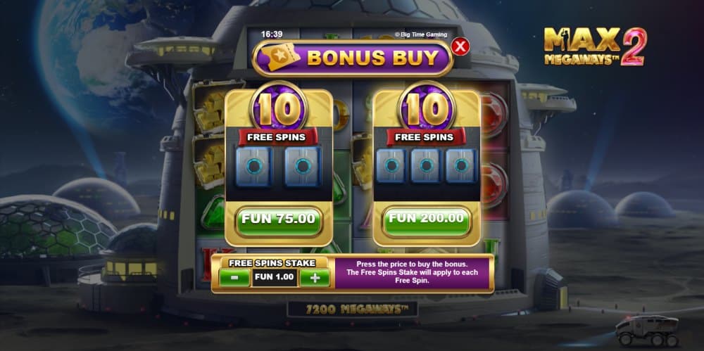 Max Megaways 2 feature buy