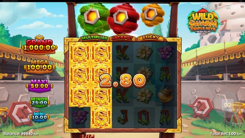 Wild Swarm Triple Hive slot screen 5