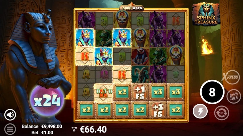 Sphinx Treasure slot screen 4