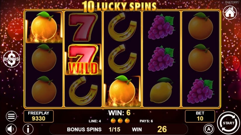 10 Lucky Spins slot screen 4
